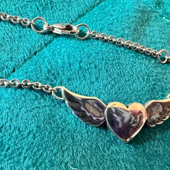 James Avery *Retired Sterling Silver Adjustable “Let Love Soar “Necklace - Picture 3 of 6